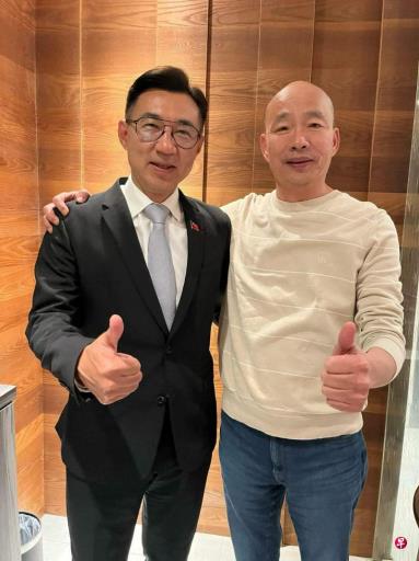 韩国瑜搭江启臣参选立法院正副院长