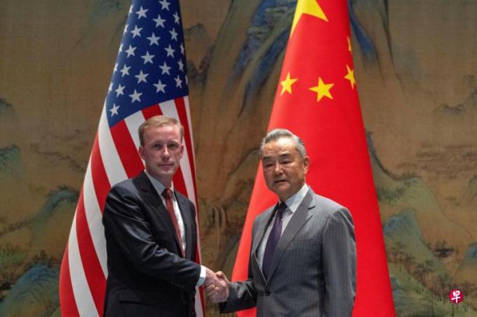 王毅与美国安顾问沙利文会面