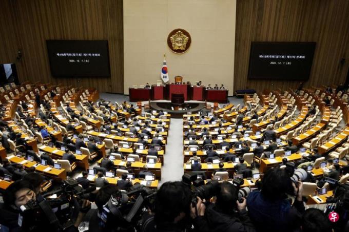韩国会否决总统夫人调查法案 仅一名执政党议员留下参与弹劾投票