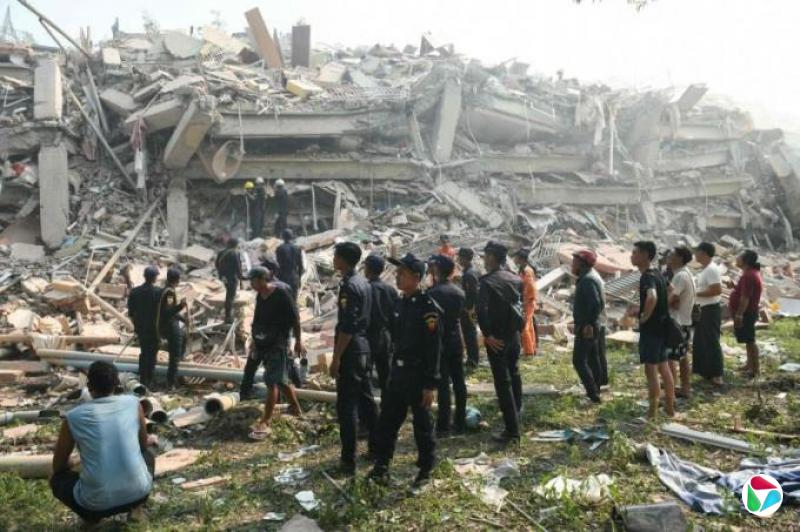 缅甸大地震至少1600人罹难 搜救黄金72小时倒数中