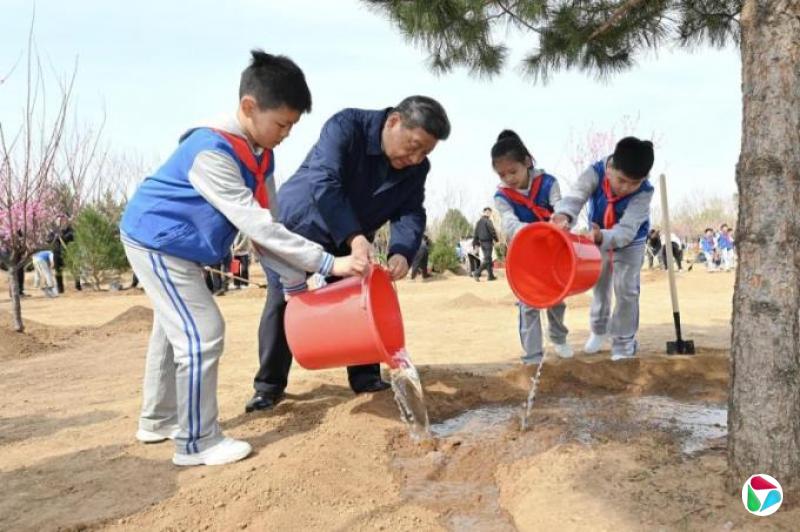习近平首都植树 六常委韩正悉数出席