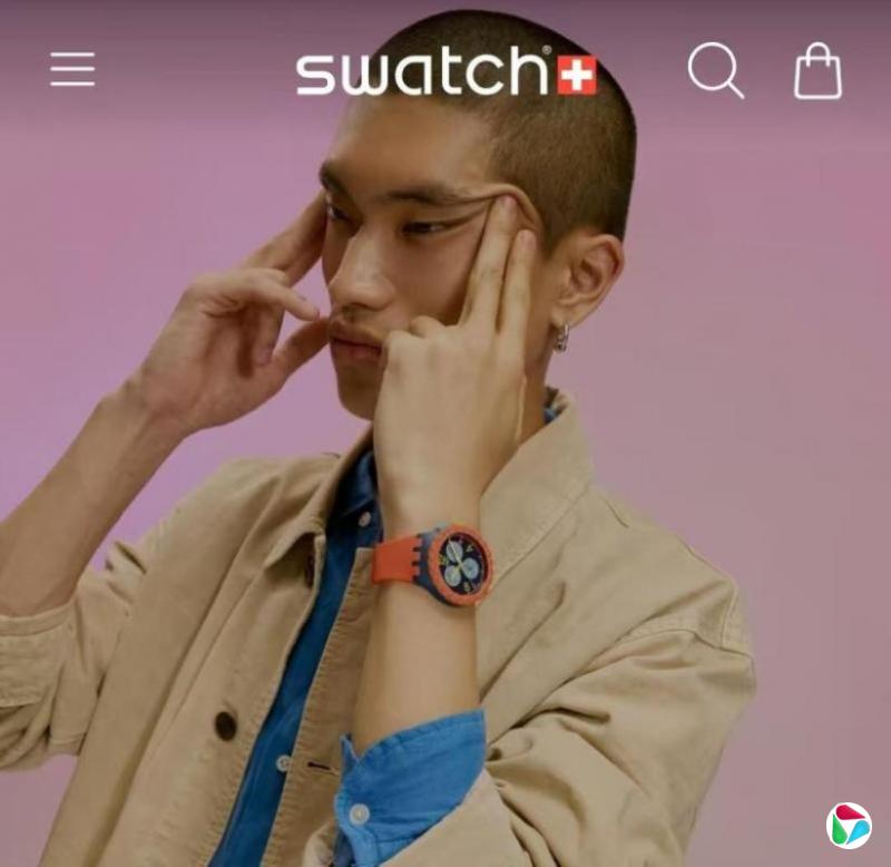 宣传照模特摆眯眯眼造型 瑞士手表Swatch被指辱华发声明致歉