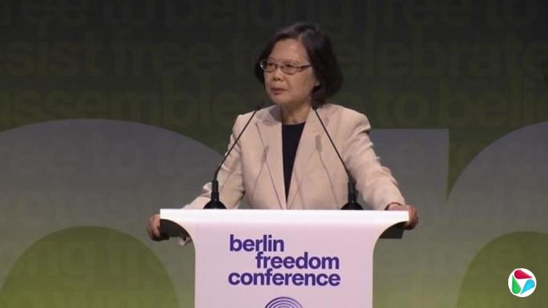 蔡英文:面对威权挑战 韧性是民主存续关键