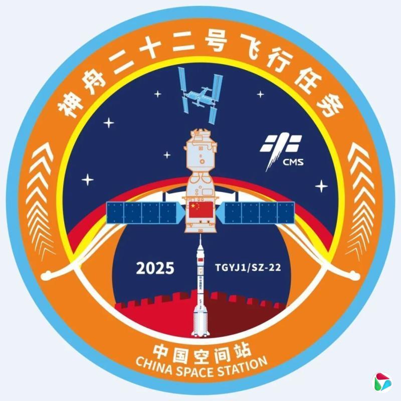 神舟二十二号飞行任务标识发布