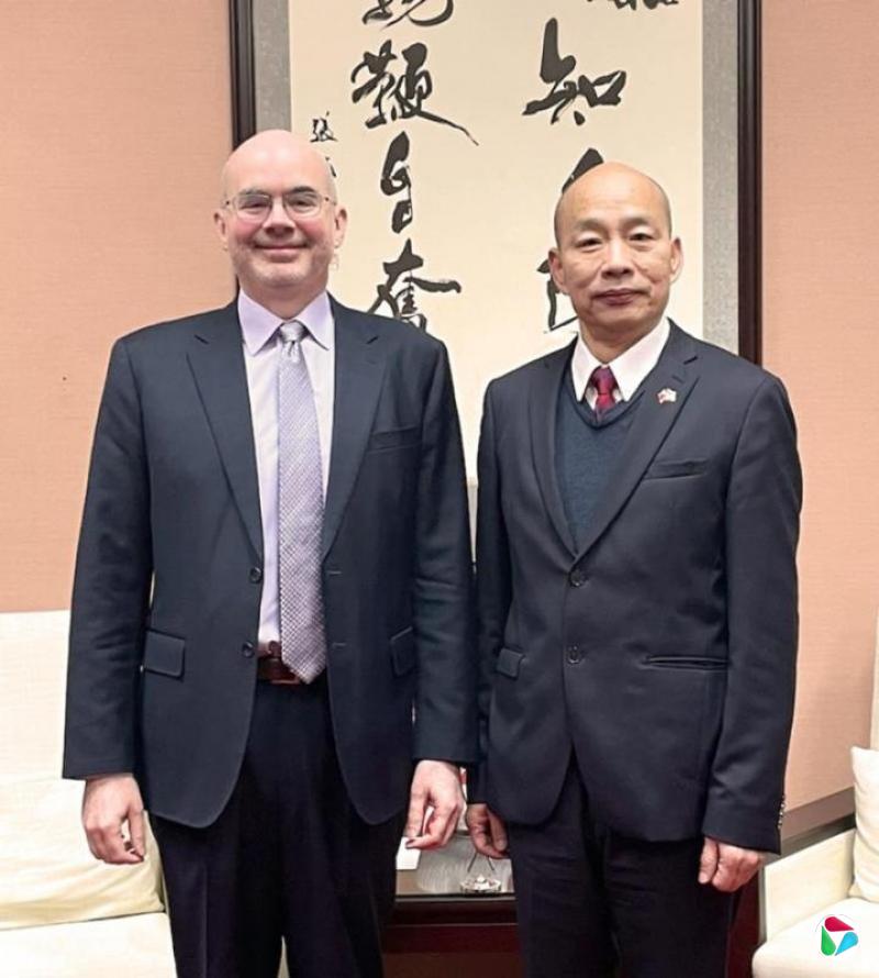 谷立言会韩国瑜、江启臣 强化美台安全经济合作