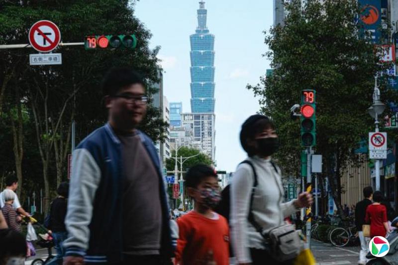 台北街头一个家庭