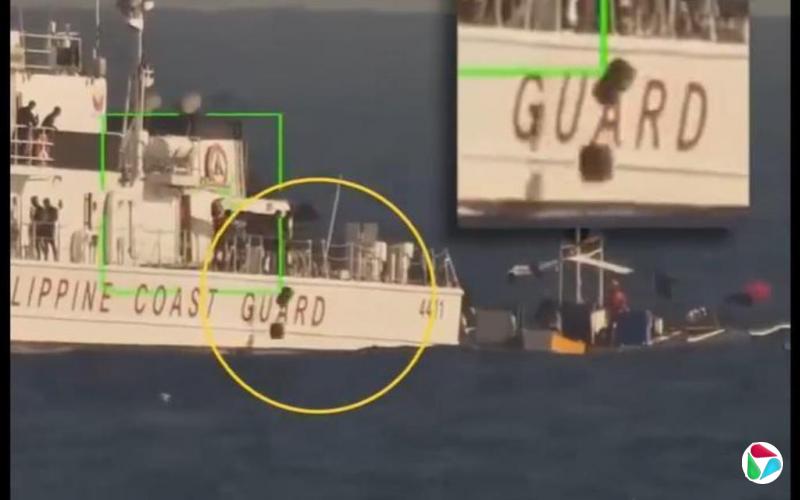 中国指菲海警在南沙群岛附近扔不明物体