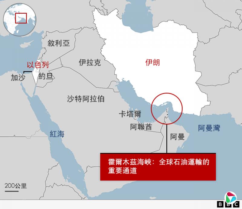 霍尔木兹海峡地图