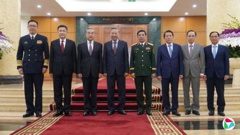 苏林会王毅王小洪董军 吁管控处理好越中海上分歧