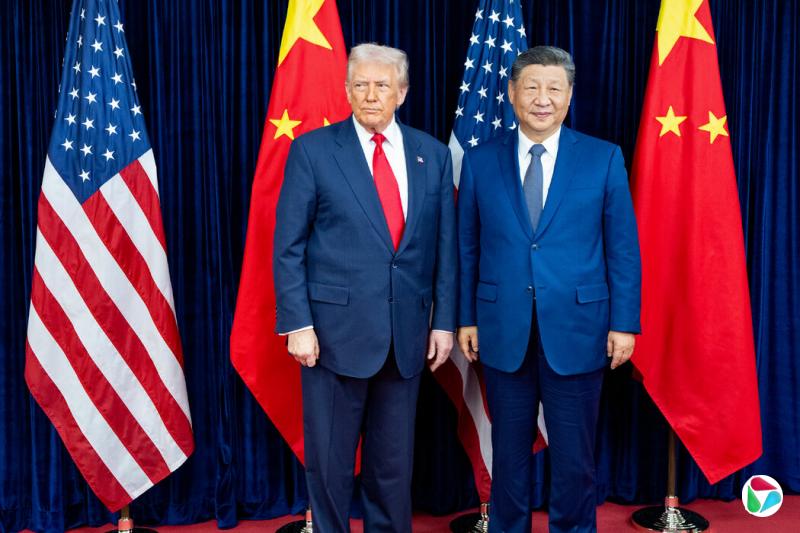 去年10月,特朗普总统在韩国与中国领导人会晤。两人将于下月再次会面。