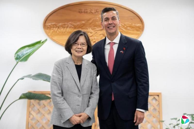 巴拉圭总统佩纳与蔡英文会面