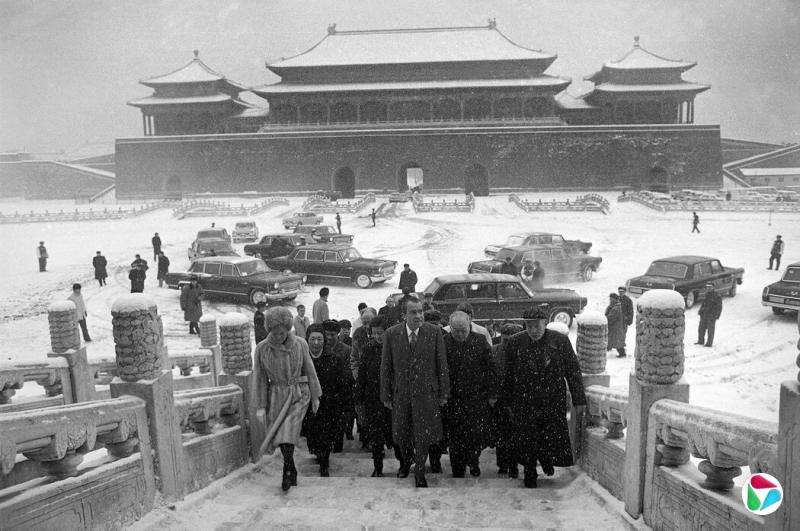 1972年,尼克松总统访问北京。