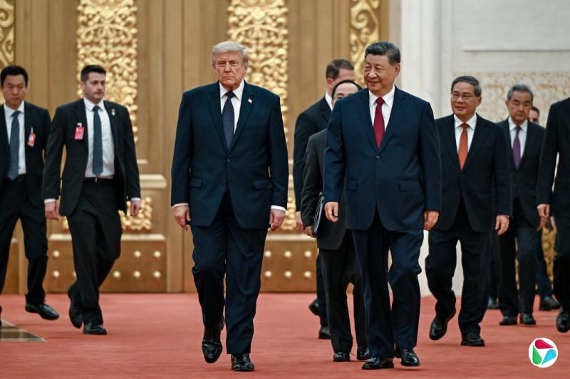 上周,特朗普总统在北京与中国最高领导人习近平共同出席国宴。