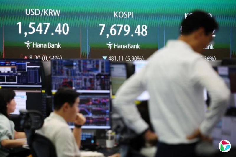 韩国股市一度暴跌近9% 触发熔断机制