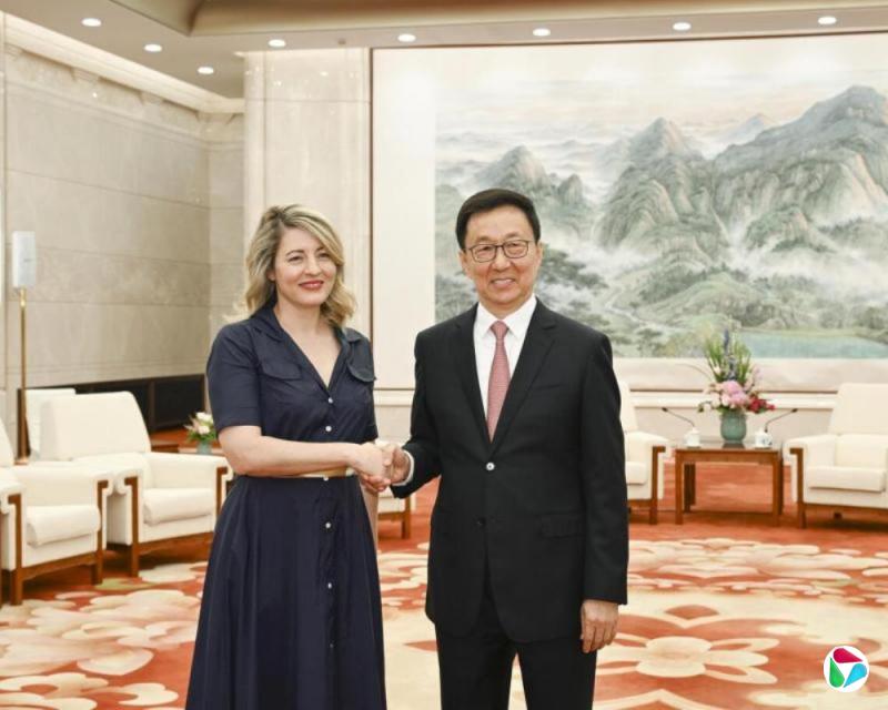 韩正:加强中加新能源汽车和人工智能等领域合作
