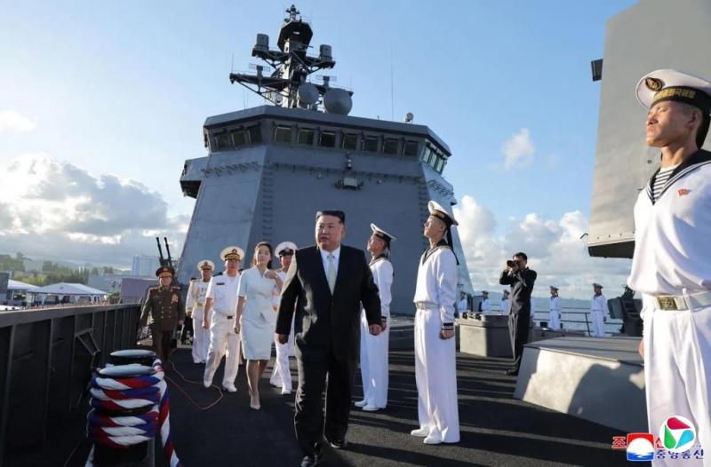 朝鲜第二艘5000吨级驱逐舰服役?金正恩:海军已实现核武装化