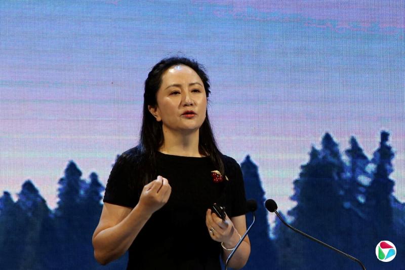 2018年,时任华为首席财务官孟晚舟。当时她在加拿大被捕,被指控窃取美国公司的商业机密。
