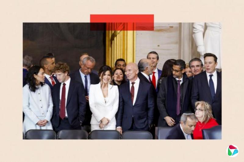 ���������ң�2025��1��20�գ�����ϣ�����¡����ɷ� Meta ��ϯִ�й����˲������ס�ɣ��˹�����ɷ����˽ܷ򡤱���˹��Alphabet ��ϯִ�й�ɣ�����Ƥ���������˰�¡����˹�˵ȳ�ϯ���ڻ�ʢ������������þ��еĻ